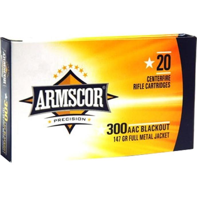 Armscor USA .300 Blackout Ammunition FMJ 147 Grains