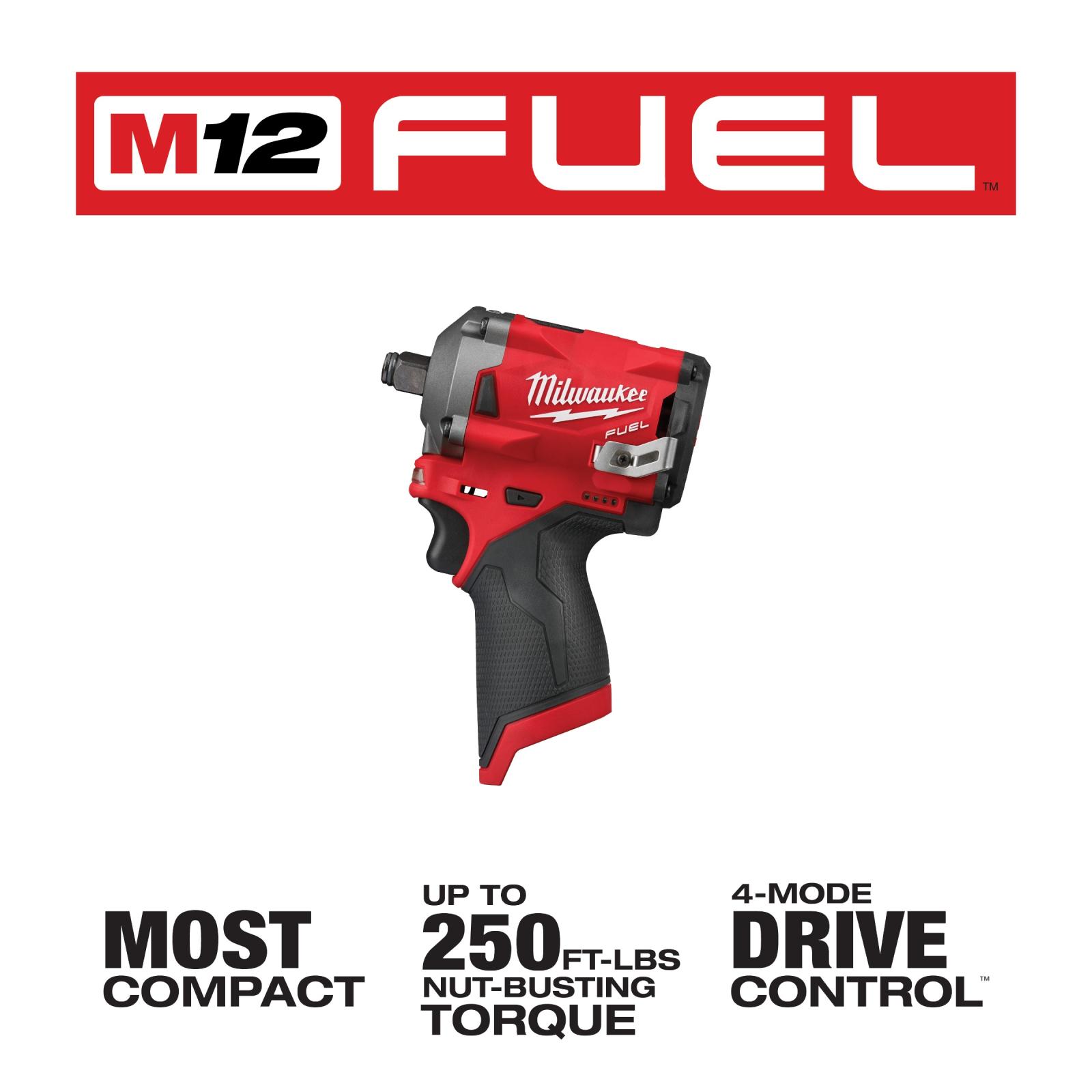 Milwaukee M12 Fuel 1/2" Stubby Impact Wrench