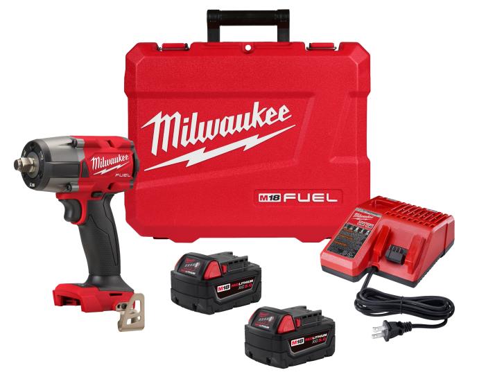 Milwaukee M18 Fuel 1/2" Mid-Torque Impact Wrench With Friction Ring Kit
