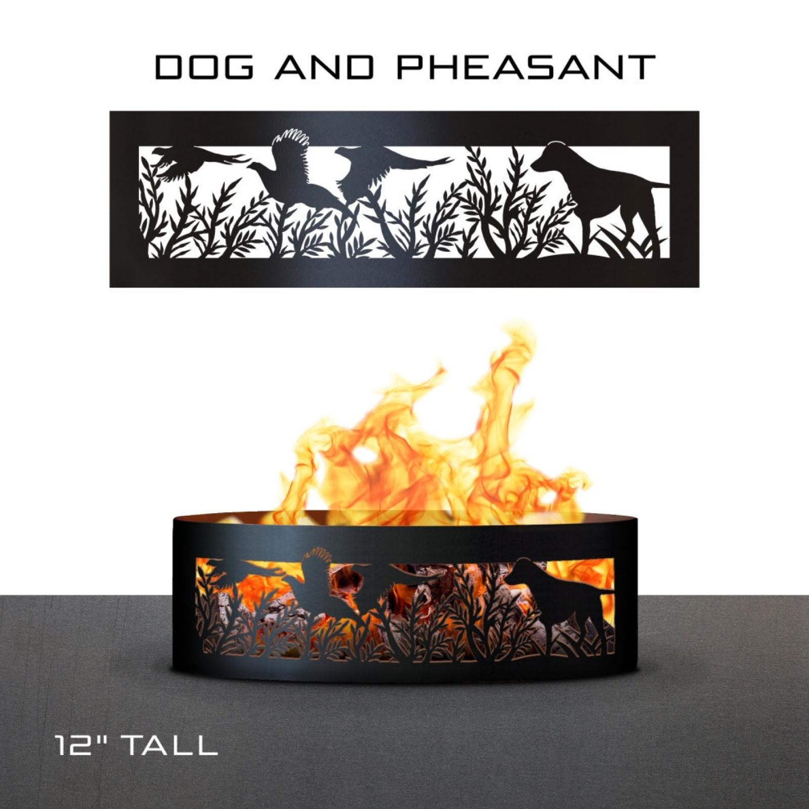 Backyard Expressions Dog & Pheasant Fire Ring