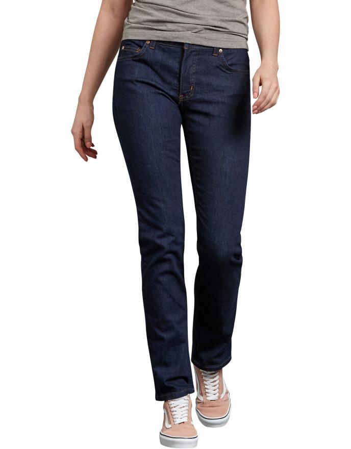 content/products/Dickies Women's Perfect Shape Straight Leg Stretch Denim Jeans