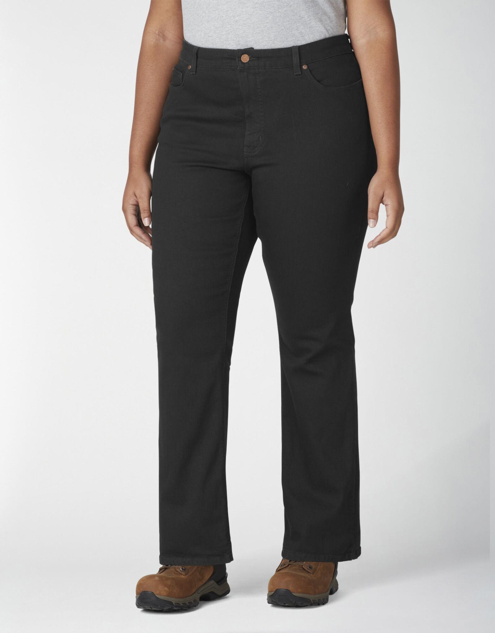 Dickies Women's Plus Size Perfect Shape Bootcut Stretch Denim Jeans