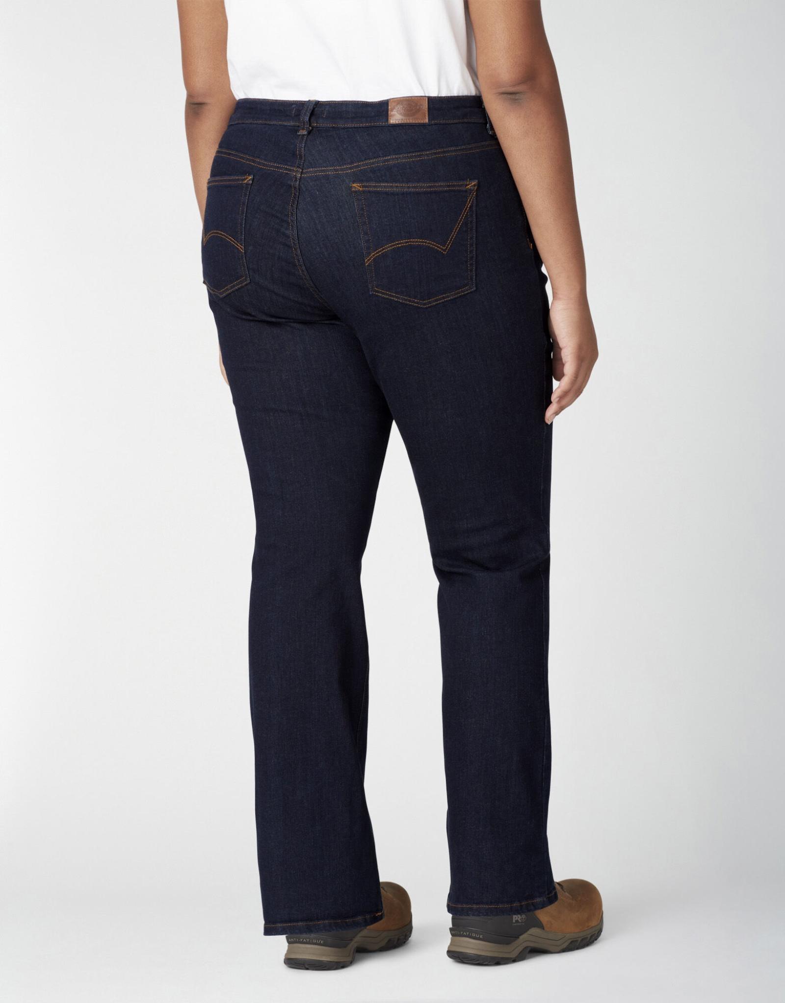 Dickies Women's Plus Size Perfect Shape Bootcut Stretch Denim Jeans