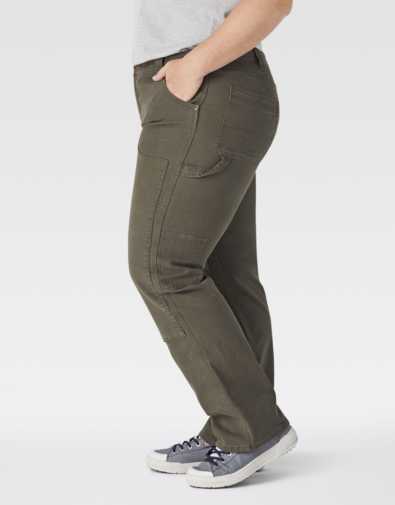 Dickies Women's Plus Size Double-Front Denim Carpenter Pants
