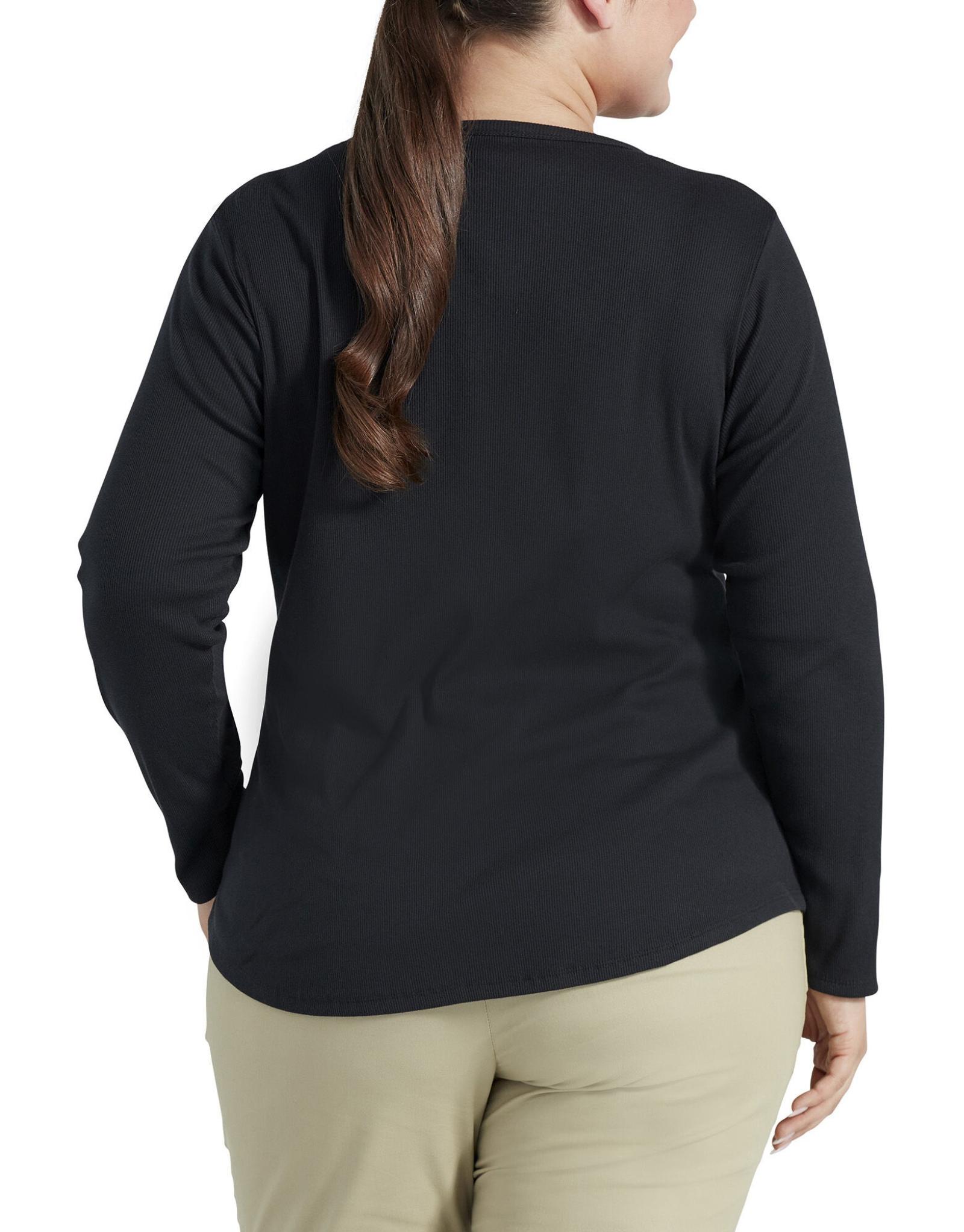 Dickies Women's Long Sleeve Henley Shirt