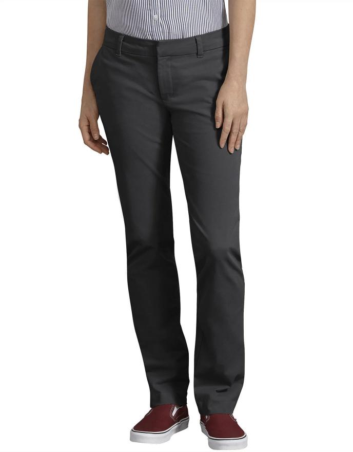 content/products/Dickies Women's Perfect Shape Straight Leg Twill Pants