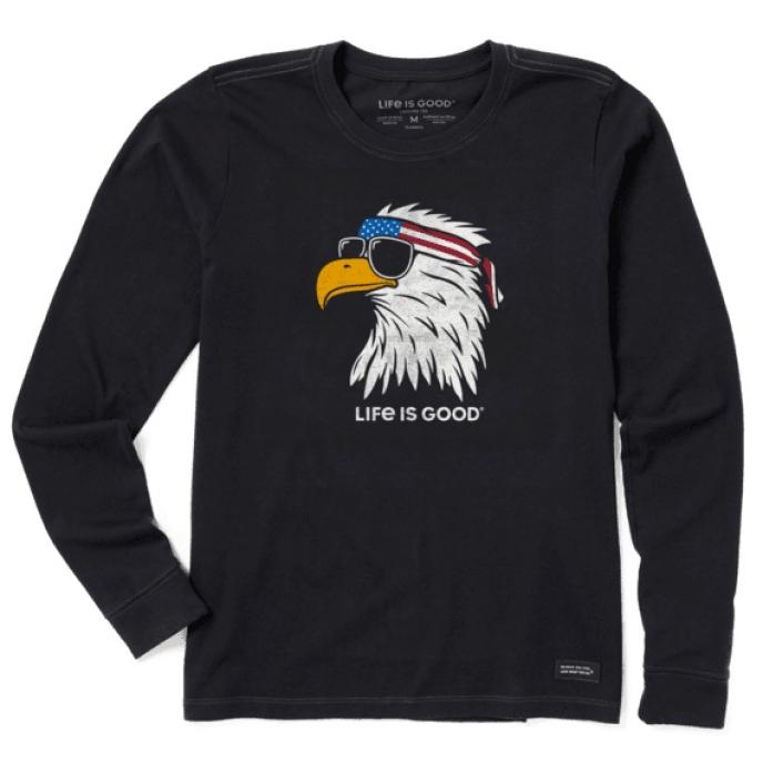 content/products/Life Is Good Women's Patriotic Eagle Long Sleeve Crusher Tee