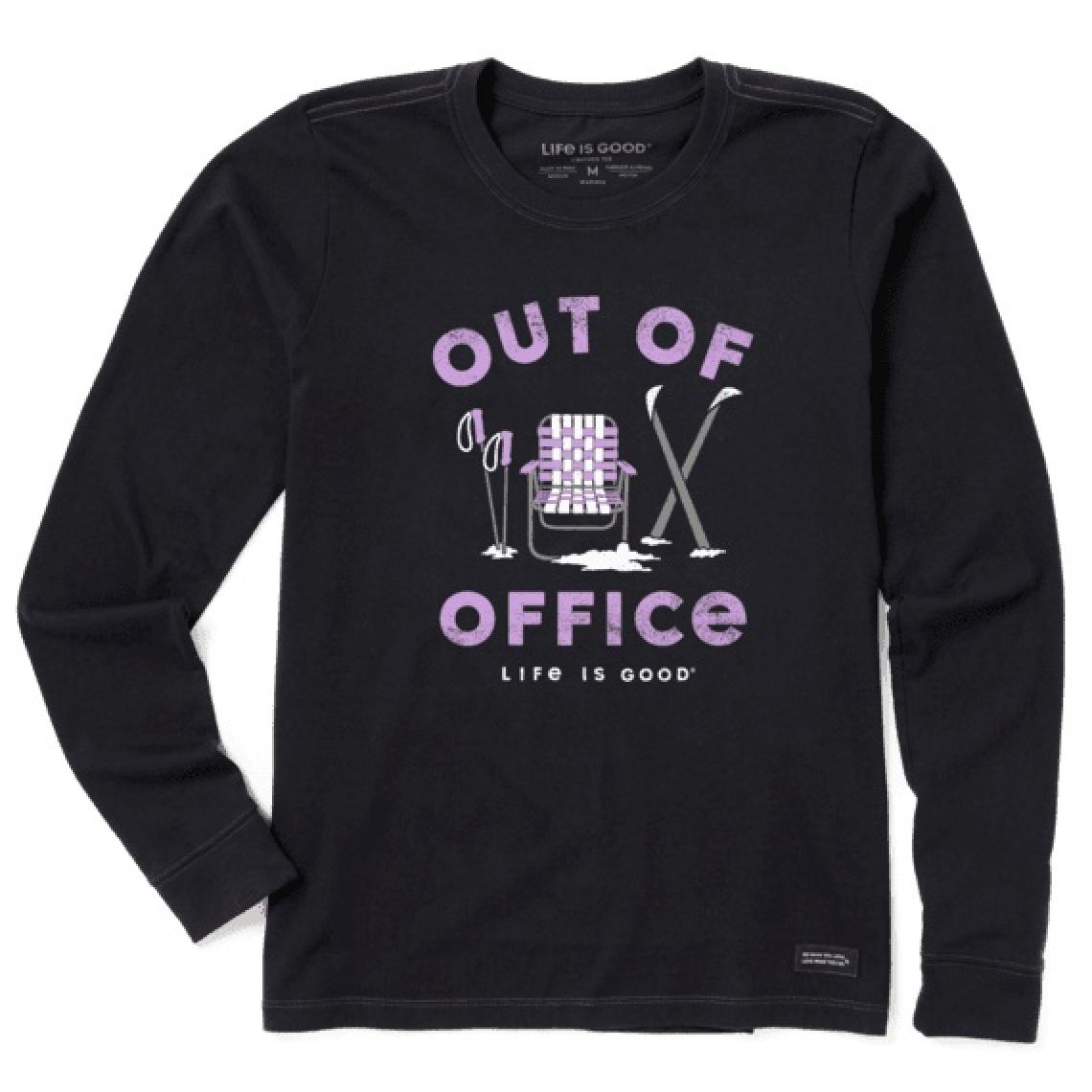 Life Is Good Women's Out Of Office Long Sleeve Crusher Tee
