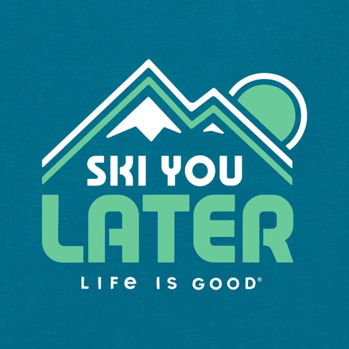 Life Is Good Women's Ski You Later Long Sleeve Crusher Tee