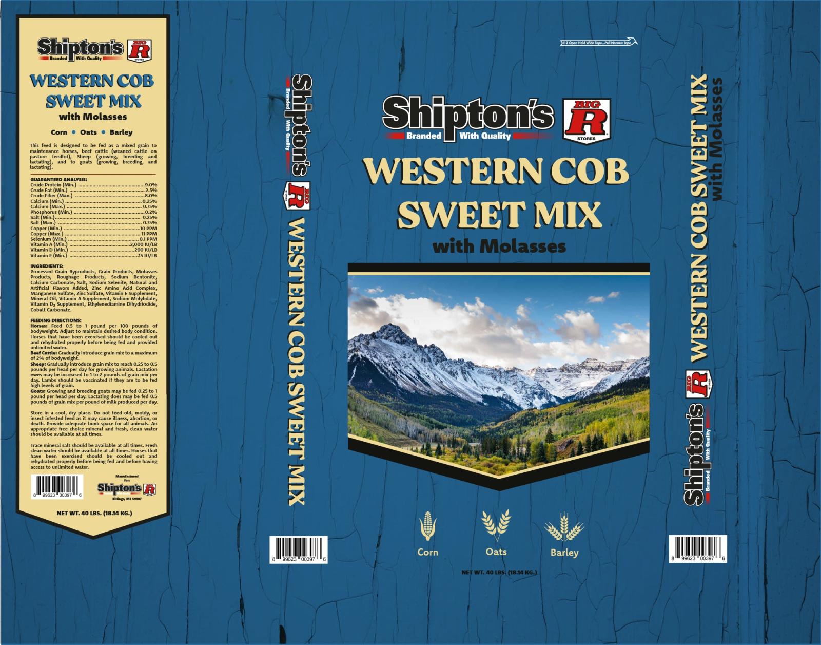 Shipton's Big R Western COB Sweet Mix with Molasses