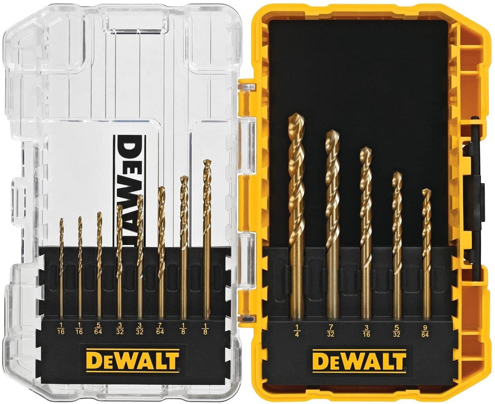 DeWalt Titanium Split-Point Twist Drill-Bit Assortment