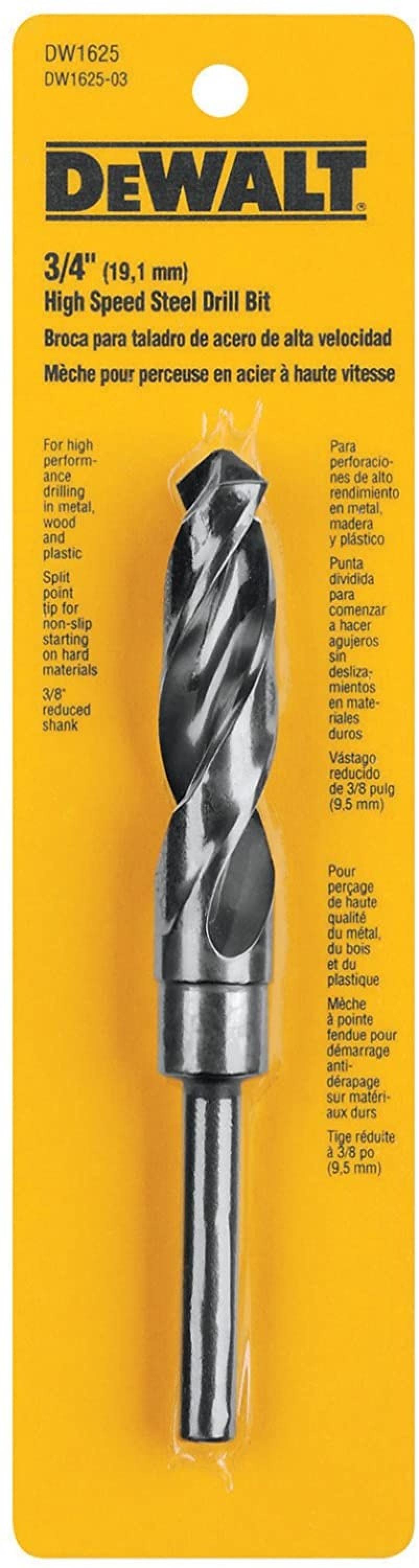 DeWalt Black Oxide Reduced Shank Twist Drill Bit