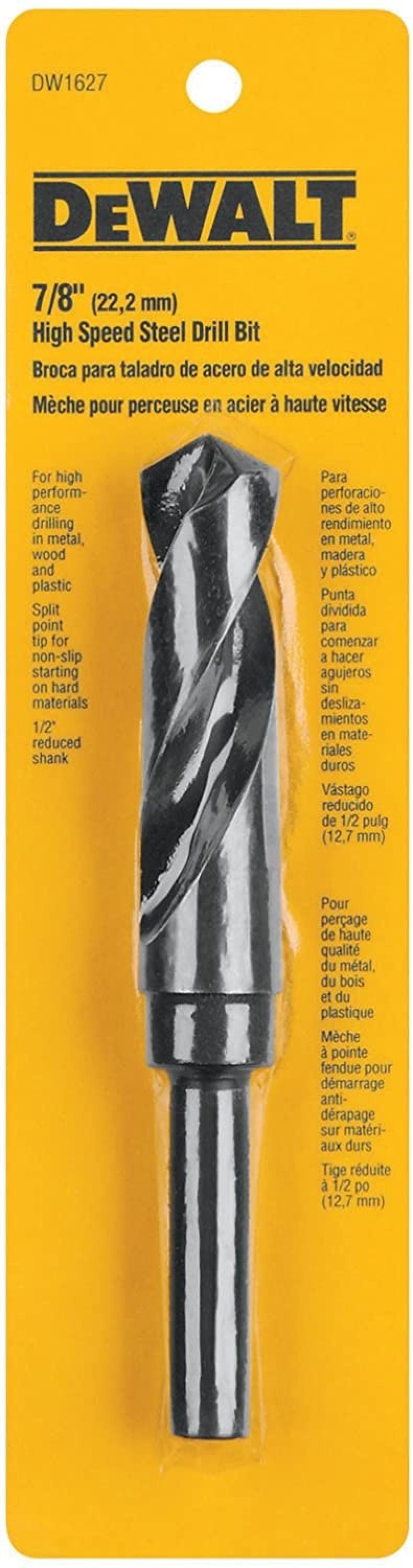 DeWalt Black Oxide Reduced Shank Twist Drill Bit