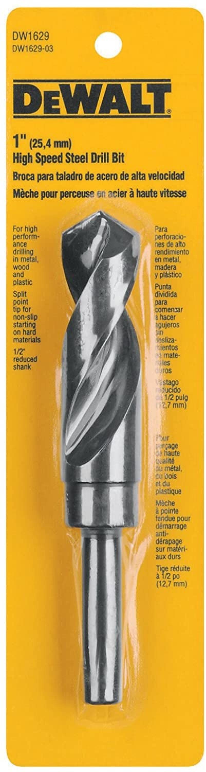 DeWalt Black Oxide Reduced Shank Twist Drill Bit