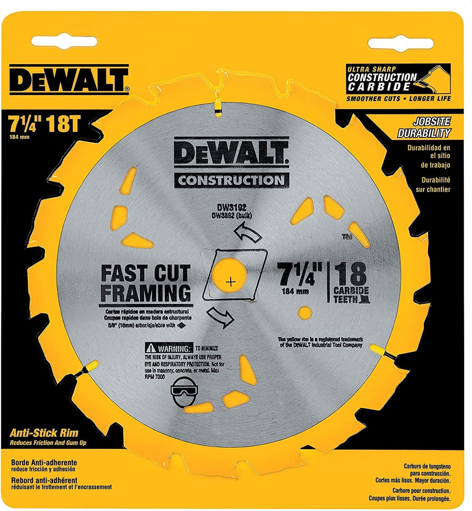 Dewalt Construction Saw Blade
