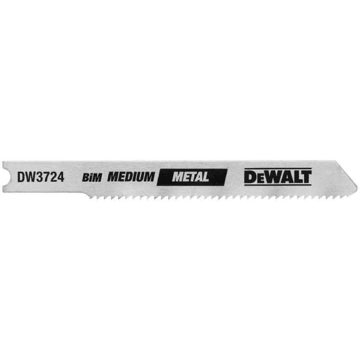 DeWalt 3" Medium Metal Cutting Jig Saw Blade Bi-Metal U Shank 18 TPI 5 PC, reciprocating