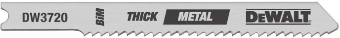 DeWalt 3" Sheet Metal Cutting Jig Saw Blade Bi-Metal U Shank 32 TPI 5 PC