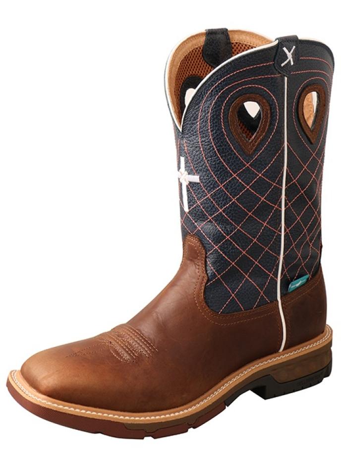 Twisted X Men's 12'' Waterproof Western Work Boot with CellStretch