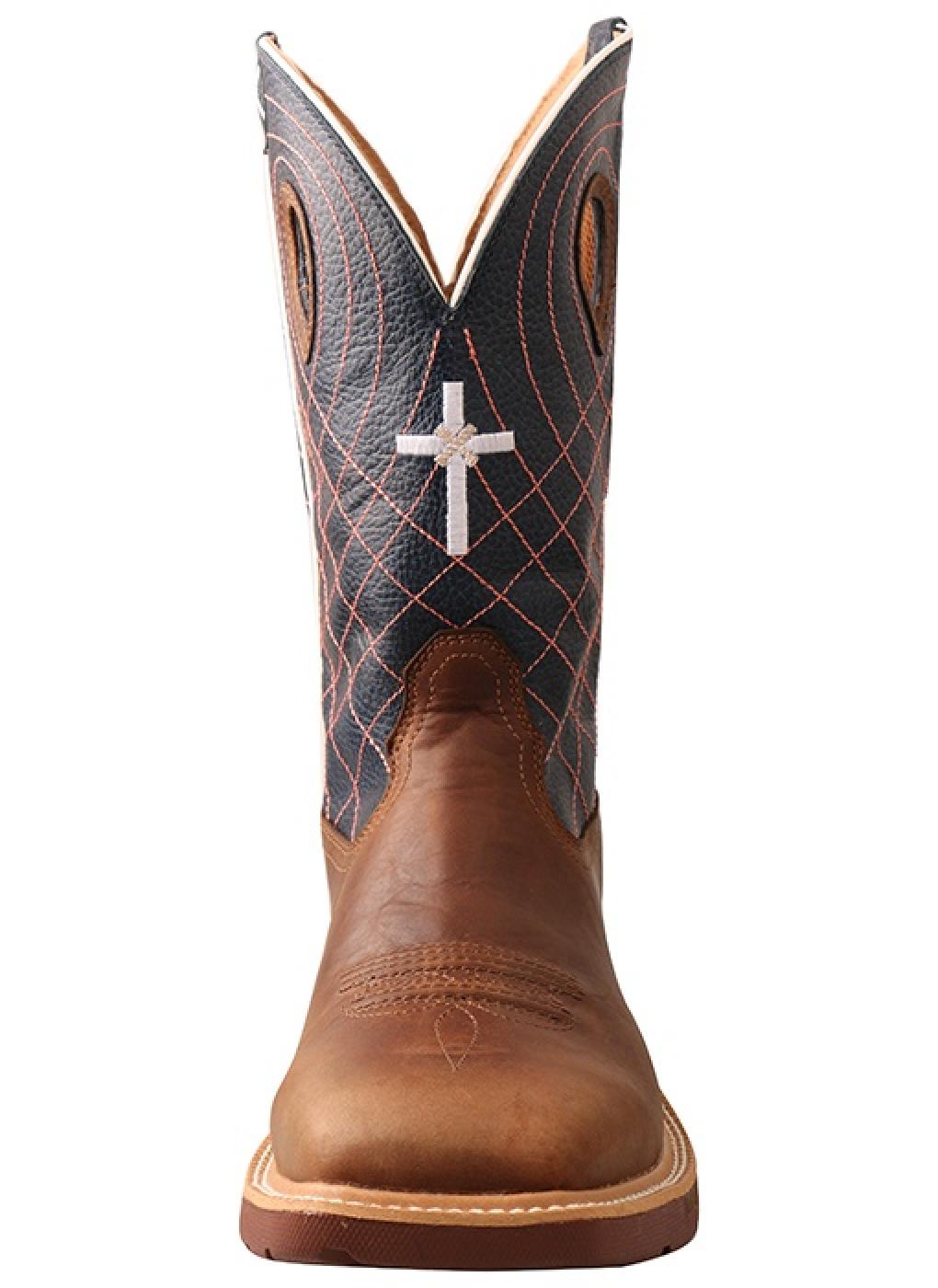 Twisted X Men's 12'' Waterproof Western Work Boot with CellStretch Front View