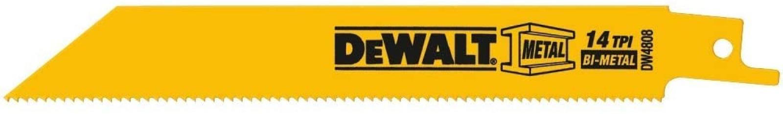DeWalt Straight Back Bi-Metal Reciprocating Saw Blades