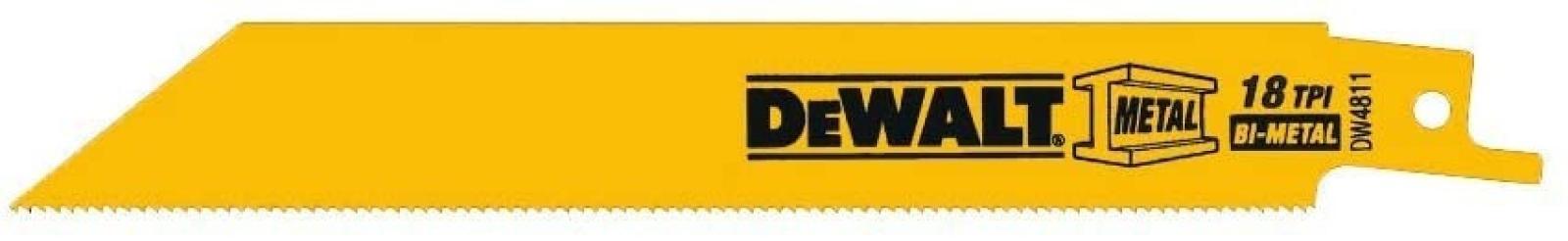 DeWalt Straight Back Bi-Metal Reciprocating Saw Blades