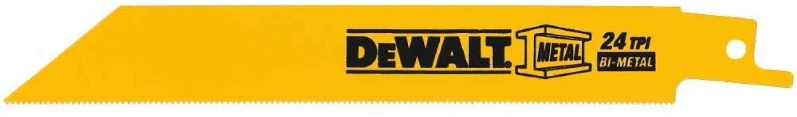 DeWalt Straight Back Bi-Metal Reciprocating Saw Blades