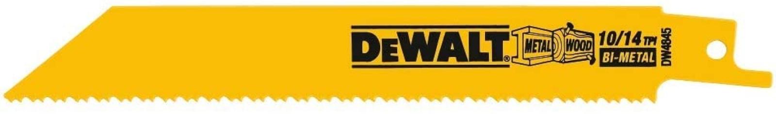 DeWalt Straight Back Bi-Metal Reciprocating Saw Blades