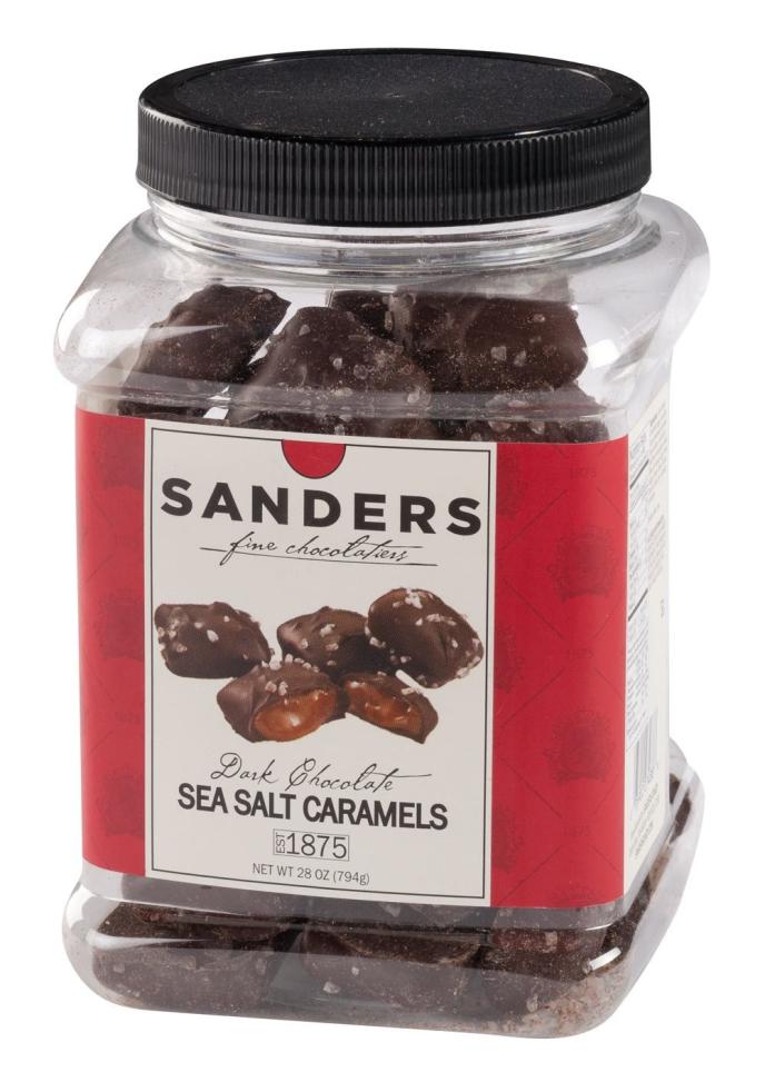 Sanders Chocolates Original Dark Chocolate Sea Salt Caramels