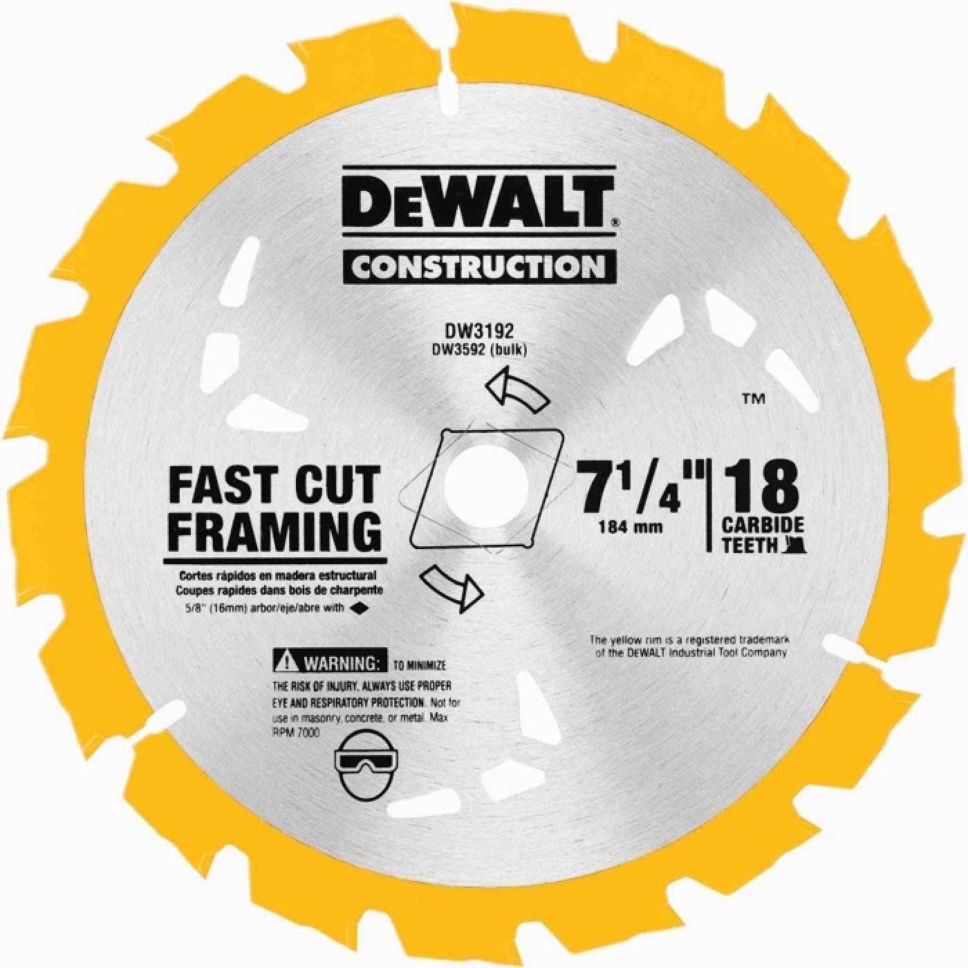 Dewalt Construction Saw Blade