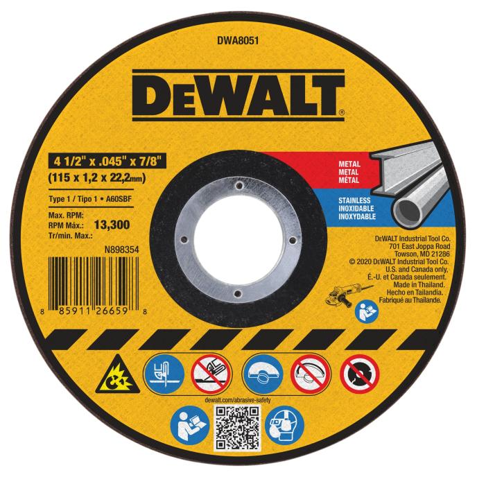 DeWalt Type 1 Cut-Off Wheel