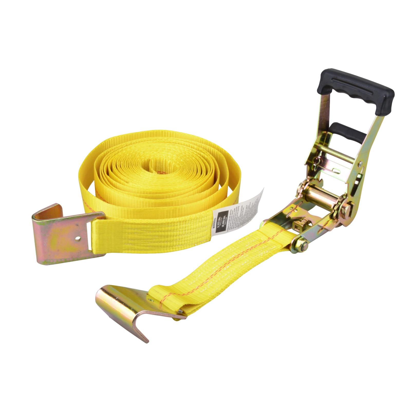 Erickson 2" x 27' 10,000 lbs Ratcheting Tie-Down Strap with Flat Hooks