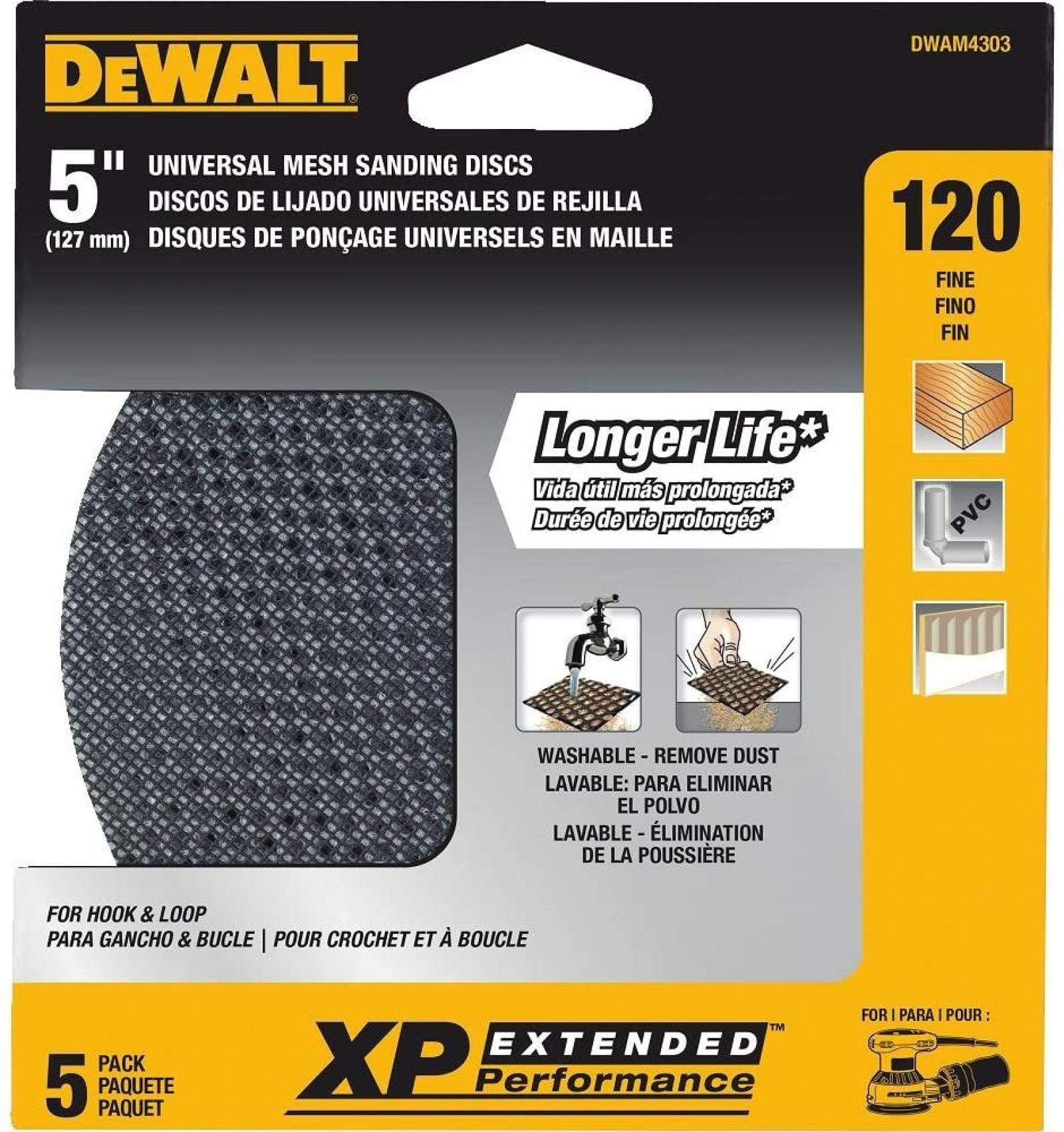 DeWalt Mesh 5" Random Orbit Sand Paper
