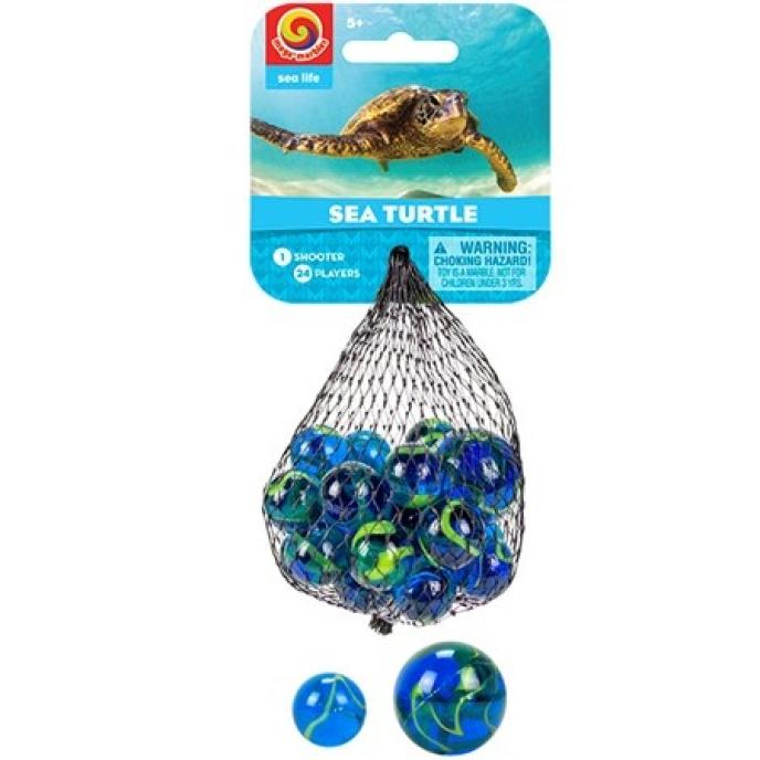 Mega Marbles Sea Life Sea Turtle Set
