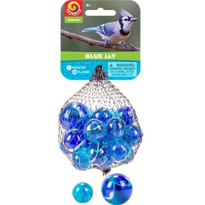 Mega Marbles Animals Blue Jay Set