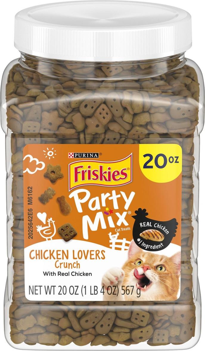 Purina Friskies Party Mix Chicken Lovers Crunch Treats