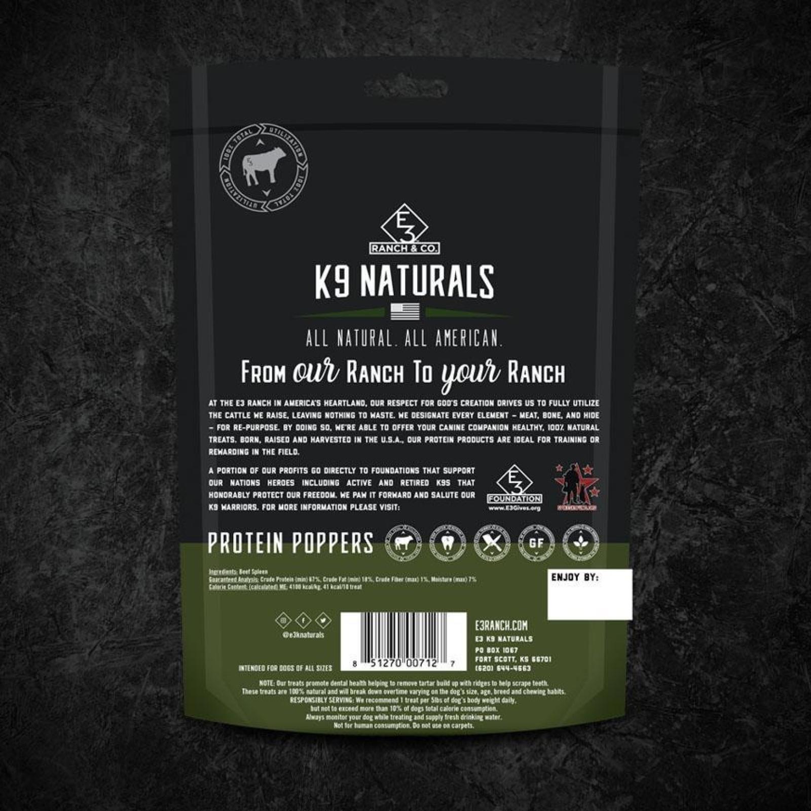E3 K9 Naturals Protein Poppers