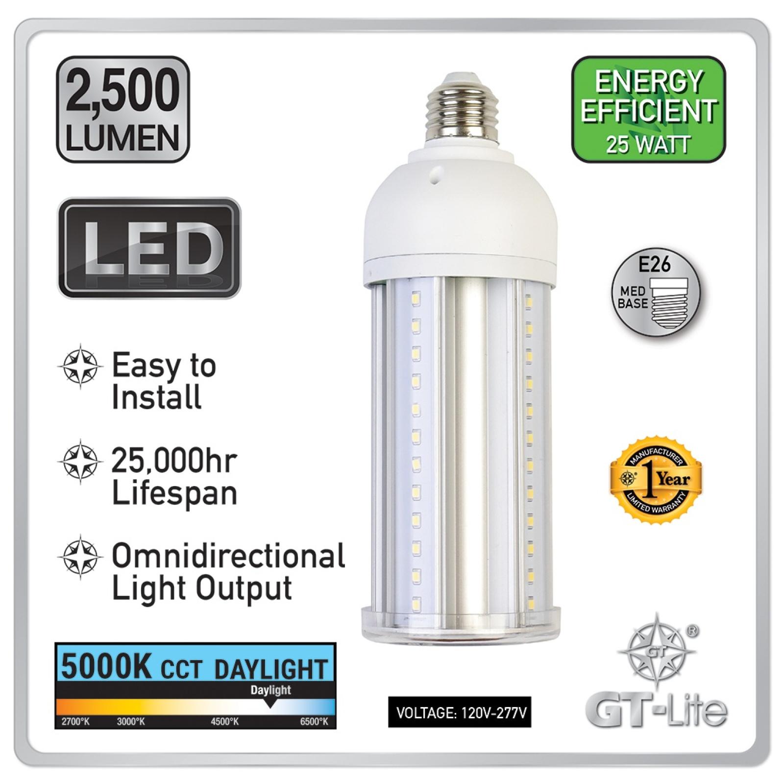 GT-Lite 25W COB Daylight LED Light Bulb