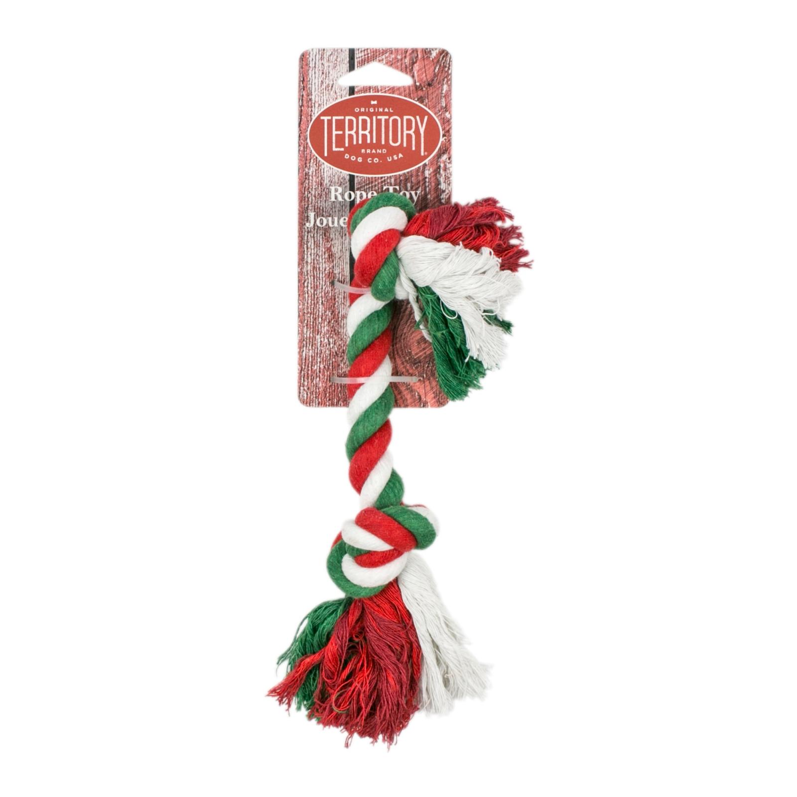 Original Territory Candy Cane Rope Dog Toy