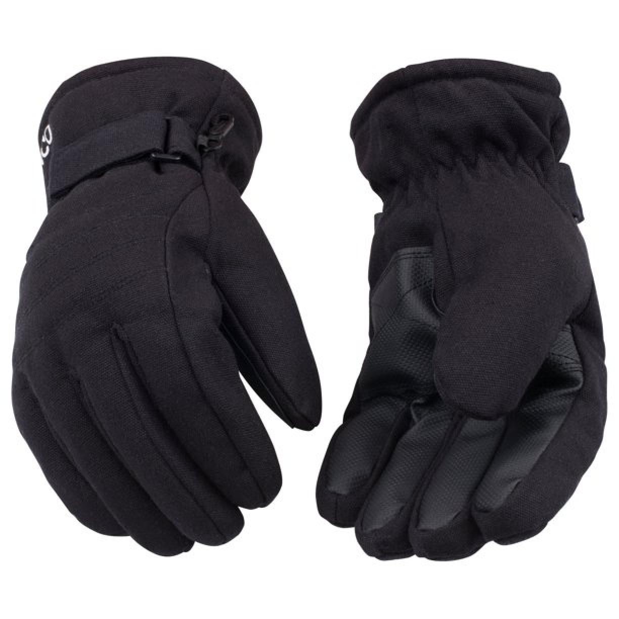 Kinco Hydroflector Lined Waterproof Black Duck Ski Glove With Pull-Strap