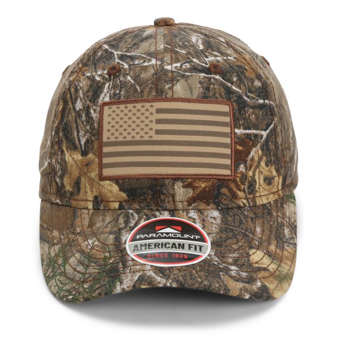 Paramount Outdoors Realtree Edge Camouflage Flag Patch Cap