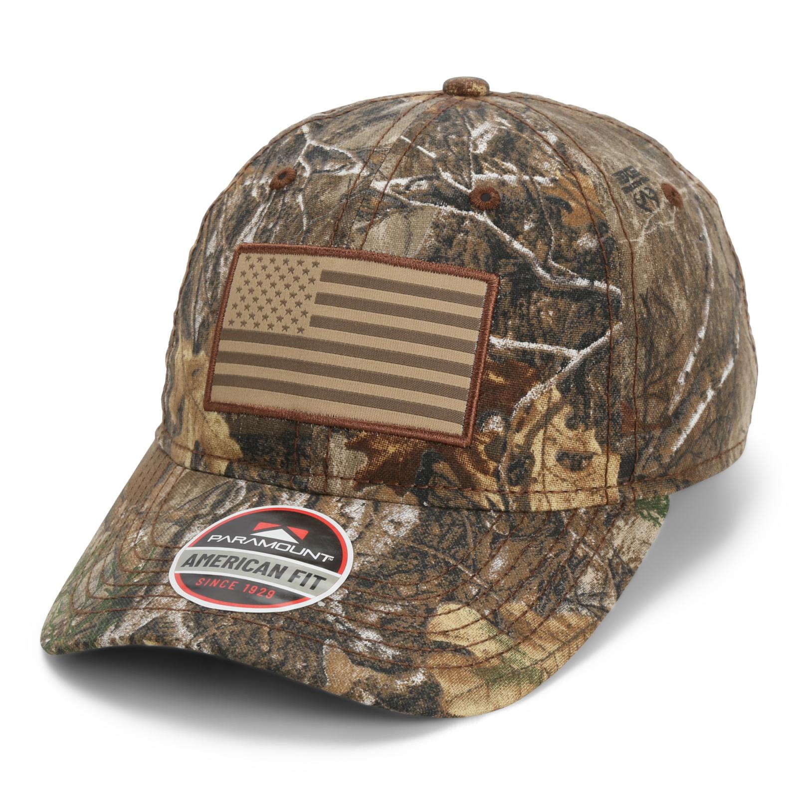 Paramount Outdoors Realtree Edge Camouflage Flag Patch Cap