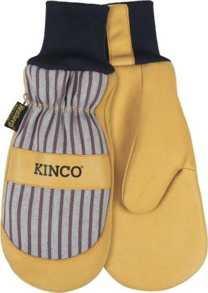Kinco Lined Premium Grain Pigskin Palm Mitt With Knit Wrist
