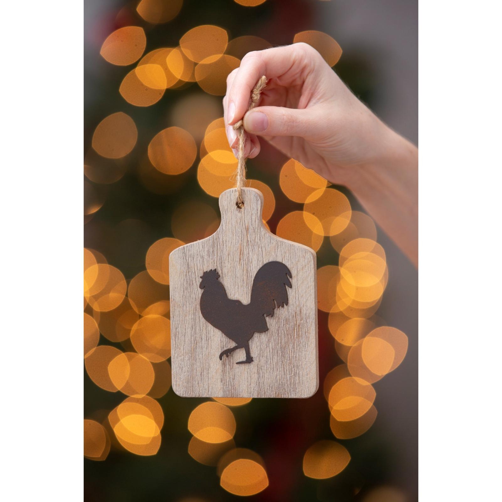 Evergreen Enterprises Assorted Cutting Board Ornaments Rooster