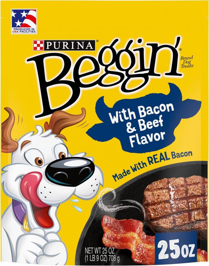 Purina Beggins Strips with Bacon & Beef Flavor