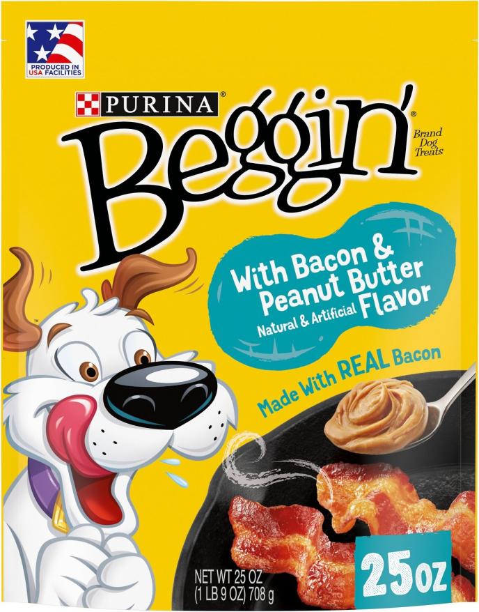 Purina Beggins Strips with Bacon & Peanut Butter Flavor