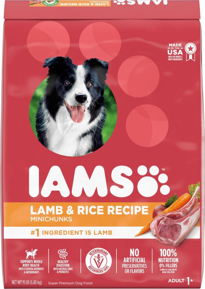 Iams Minichunks Adult Lamb & Rice Recipe Dry Dog Food