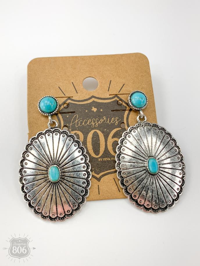 content/products/Accessories 806 Silver Concho Earrings