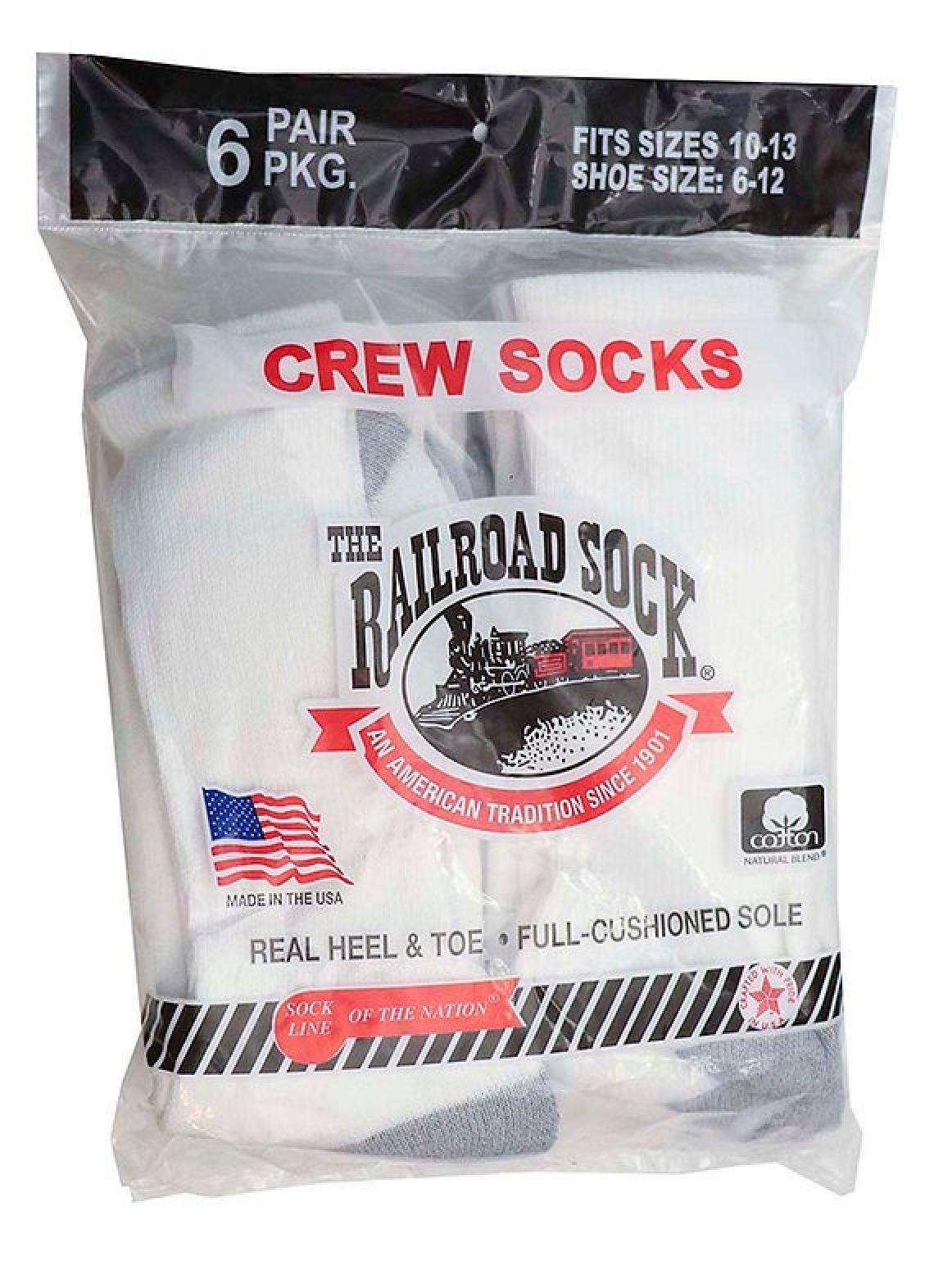 The Railroad Sock Men's Crew Sock, 6 PK