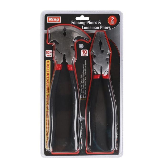 King Tools Fencing & Linesman Pliers Set