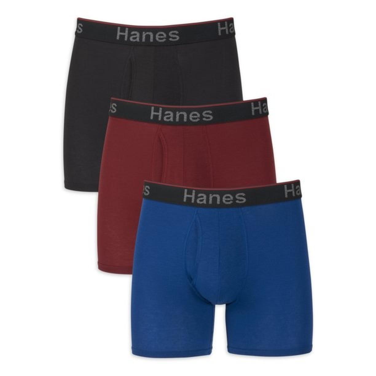 Hanes Men's Comfort Flex Fit Total Support Pouch Boxer Briefs, 3 PK